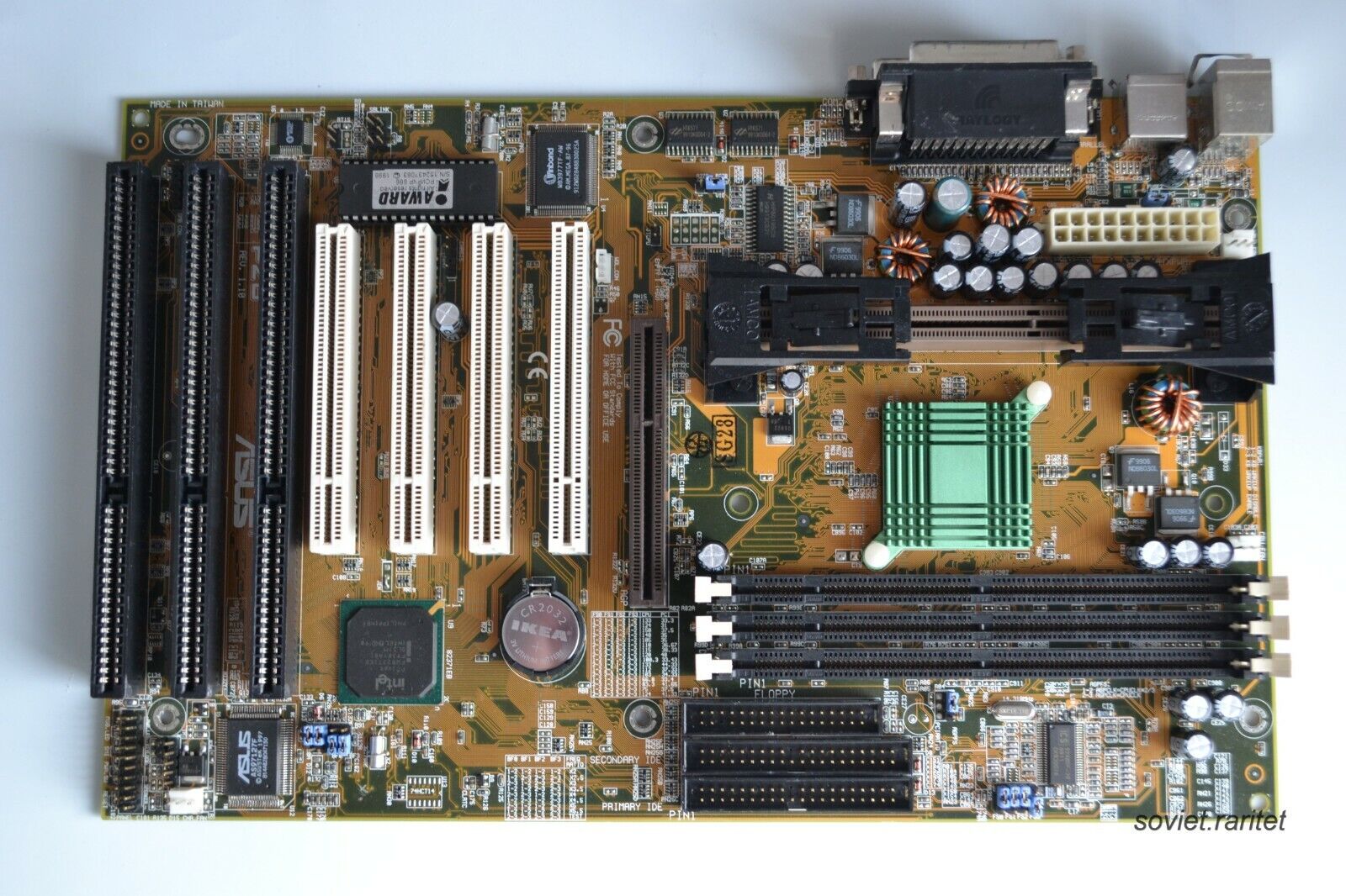 Slot-1 Pentium II ATX Motherboard ASUS P2B REV.1.10 Intel 440BX 100MHz BUS AGP2X