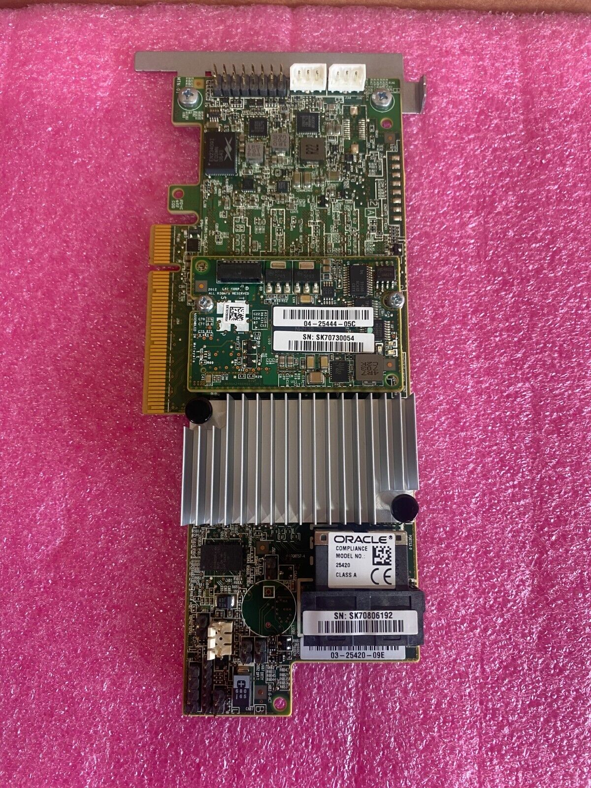Sun Oracle 9361-8i 8-Port 12Gb/s PCIe x8 SAS  RAID Card Oracle PN 7085209