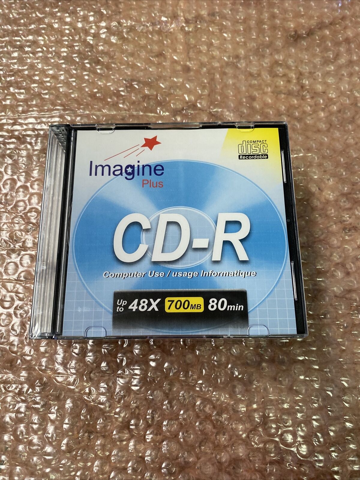 10Pk Imagine Plus CD-R 48X 700MB 80 Mins Blank Compact CD Computer Use