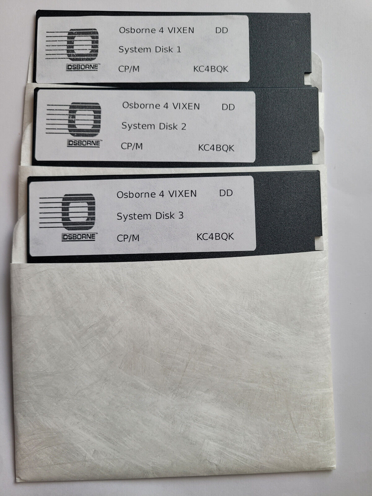 Osborne 04 Vixen Double Density System Disks CP/M  Boot Disks New Disks