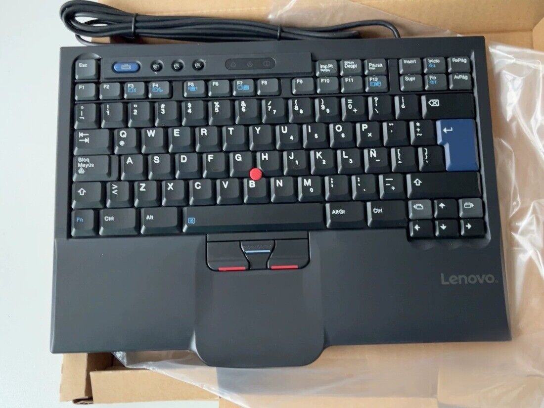 Original Lenovo Sk-8845CR USB Wired Keyboard - Spain Layout