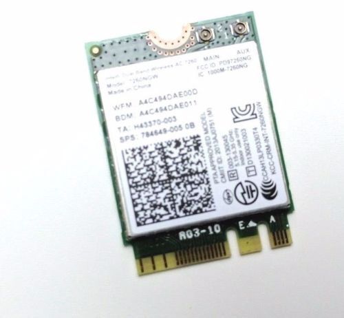 Acer Chromebook CB3-531 Intel Dual Band Wireless AC7260 WIFI BT Card 7260NGW 