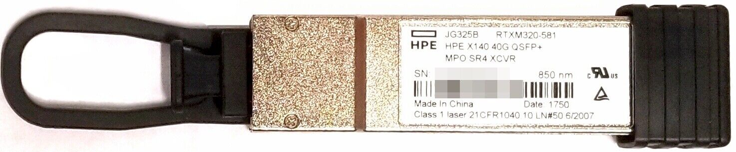 Original HP HPE H3C X140 40G QSFP+ MPO SR4 Transceiver JG325B