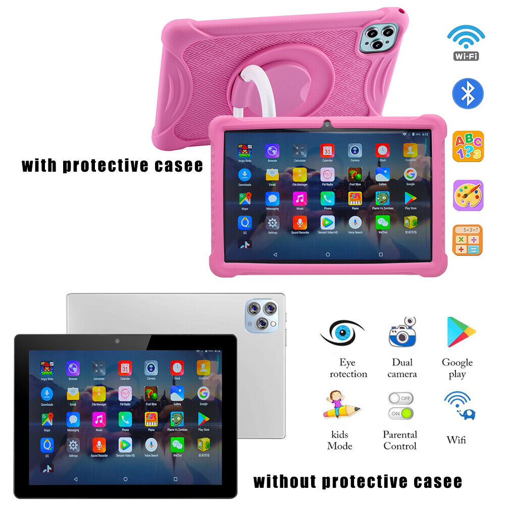 Tableta para niños,Tablet PC Android, Pantalla de protección ocular de seguridad