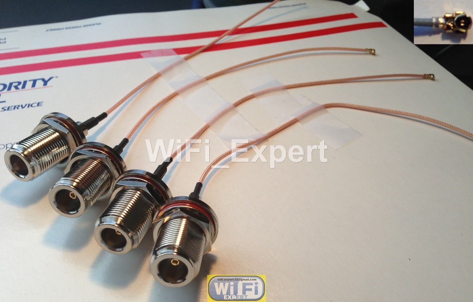 20X Mini PCI IPX U.FL to N Female Bulkhead WiFi Pigtail RG178 Cable Any Size USA