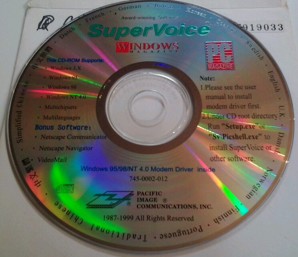 CD SuperVoice International Pacific Image Vtg 1999 RARE VHTF Retro Tech