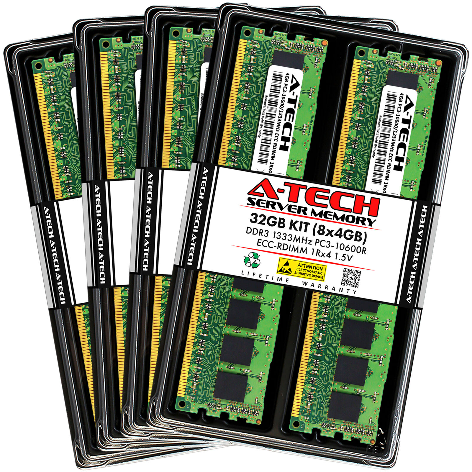 32GB 8x 4GB PC3-10600R RDIMM IBM X3500 M3 Type 7380 Memory RAM