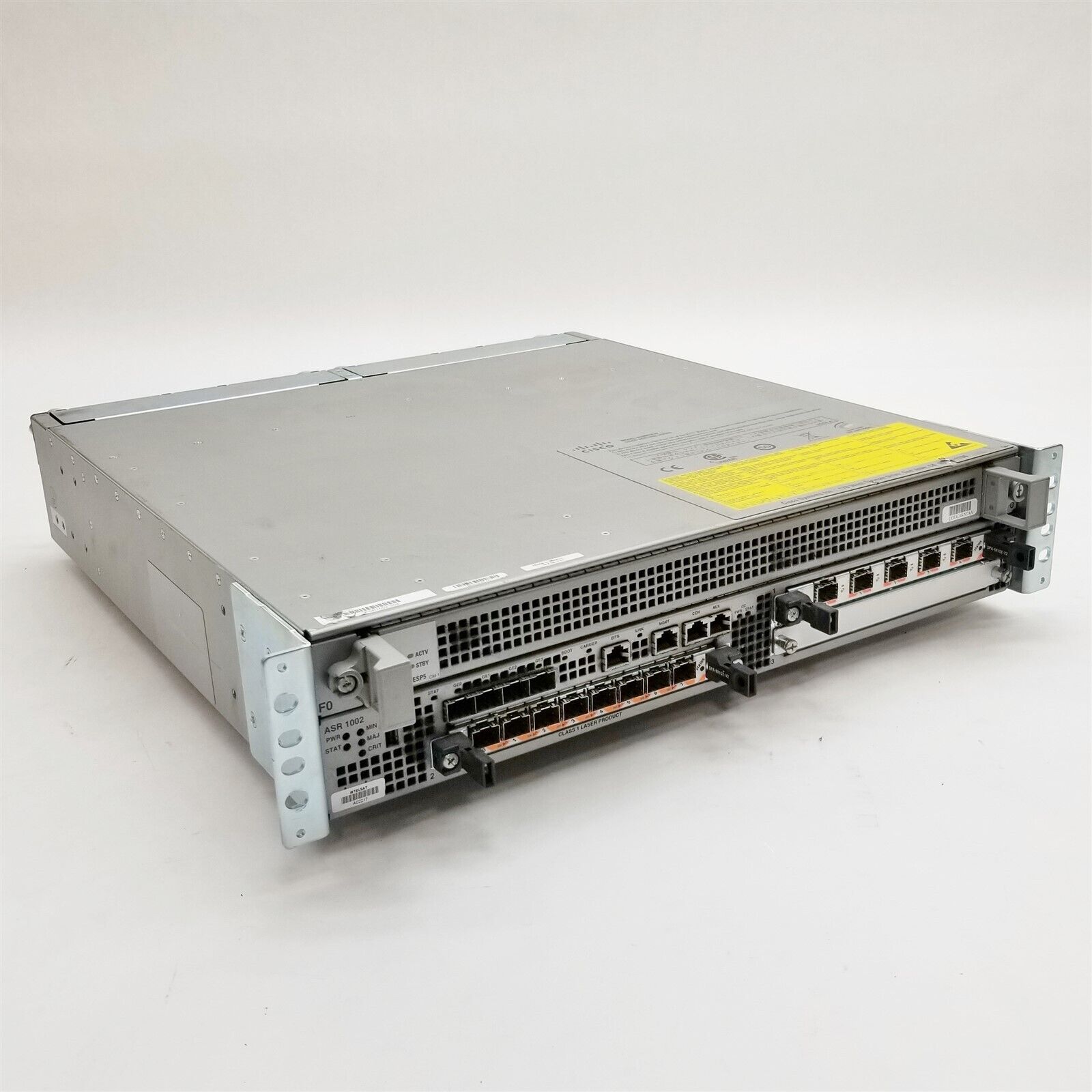 Cisco ASR1002 Aggregation Services Router w/SPA-5X1GE-V2 SPA-8X1GE-V2 Dual PSU