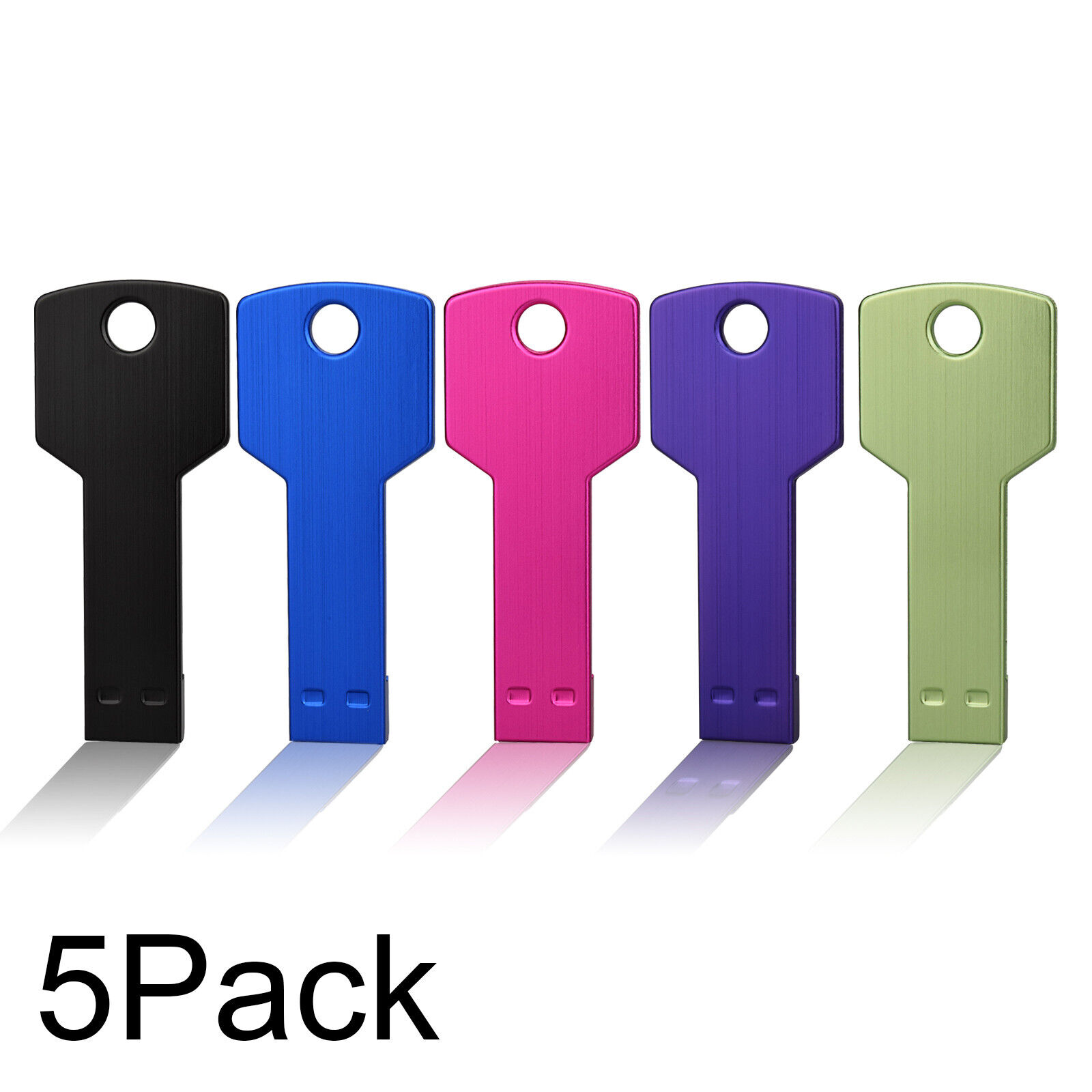 Lot 5/ 10 Pack 2g 4g 8g 16g 32g USB 2.0 Flash Drive Memory Stick Metal Key Style
