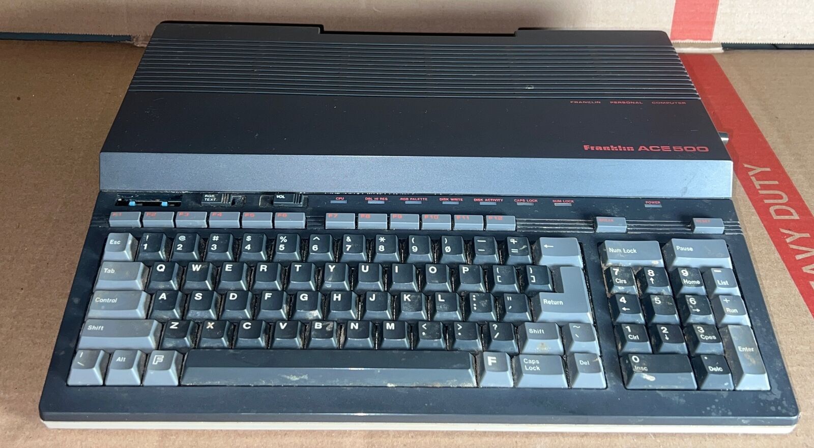 Extremely RARE FRANKLIN ACE 500 Computer - As Is Untested 