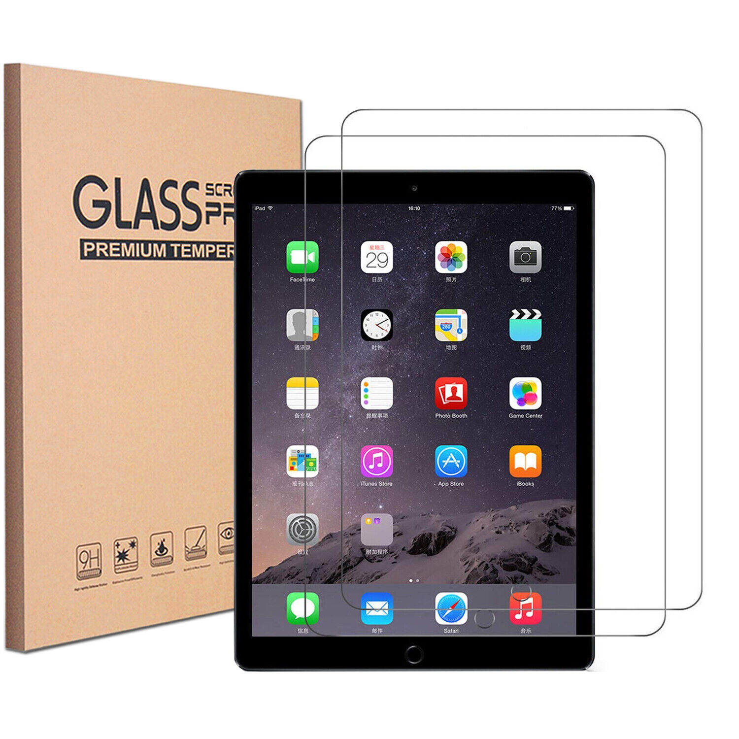 2x Tempered Glass Screen Protector For iPad 9.7 10.2 10.9 7th 5th 6 Mini Air Pro