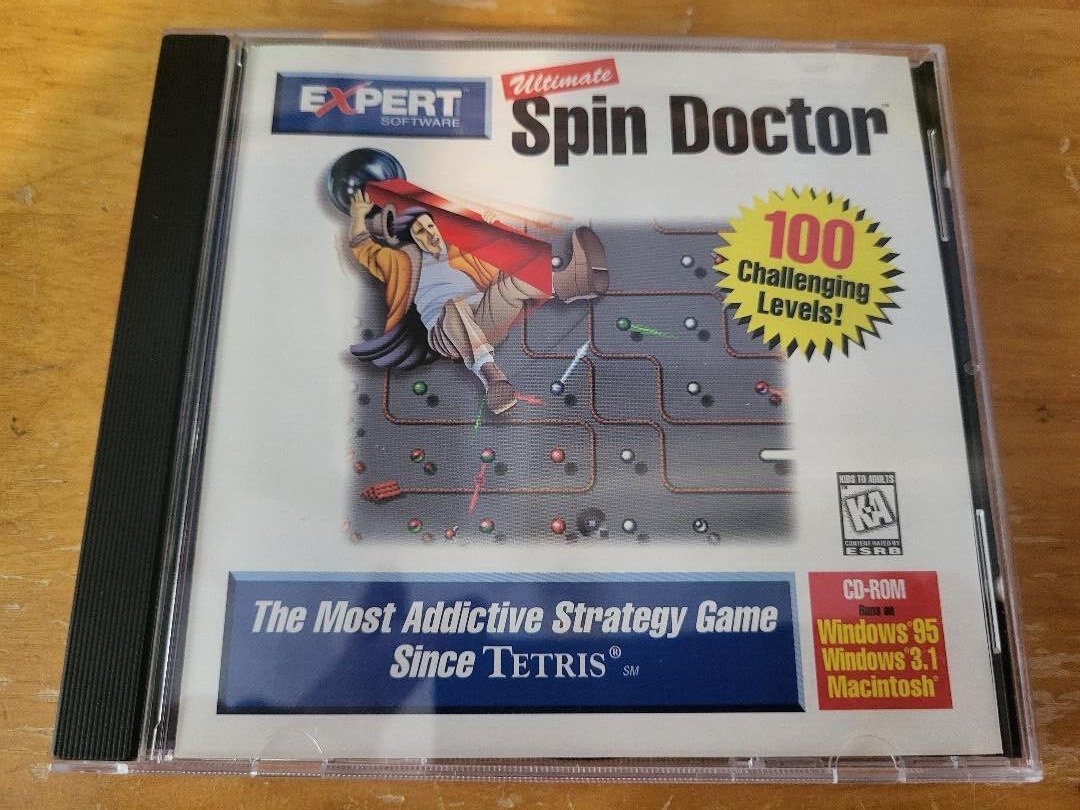 Vintage ULTIMATE SPIN DOCTOR Expert Software Win/Mac CD-ROM 1996 Strategy Game