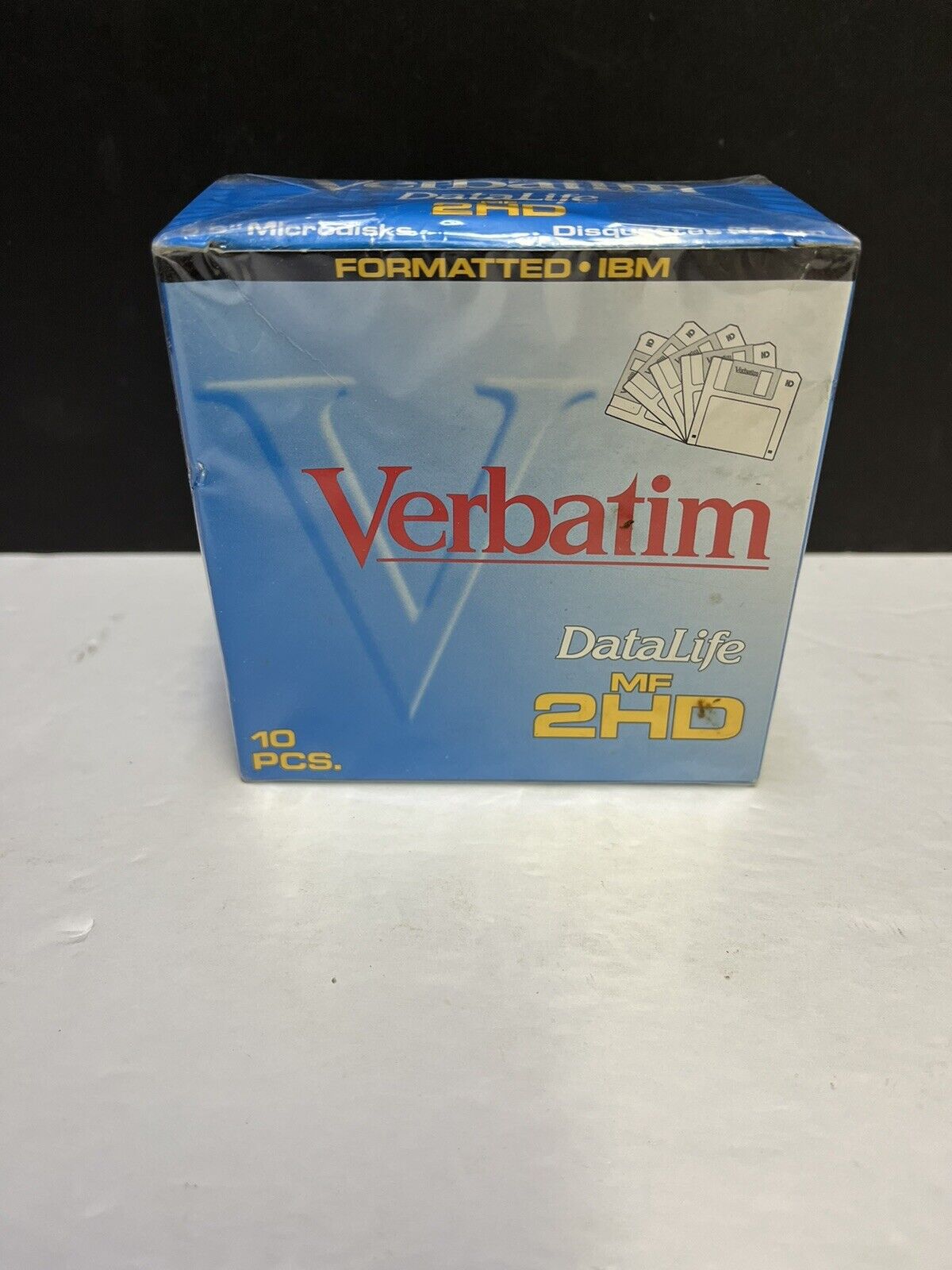 Verbatim Formatted IBM MF 2HD 3.5” Microdisks Datalife  10 Pack - New