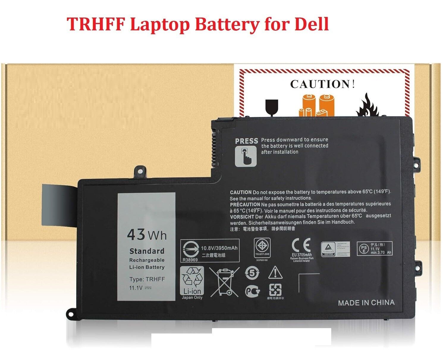  43Wh TRHFF Battery For Dell Inspiron 15-5547 5545 5548 N5447 Latitude 3450 3550