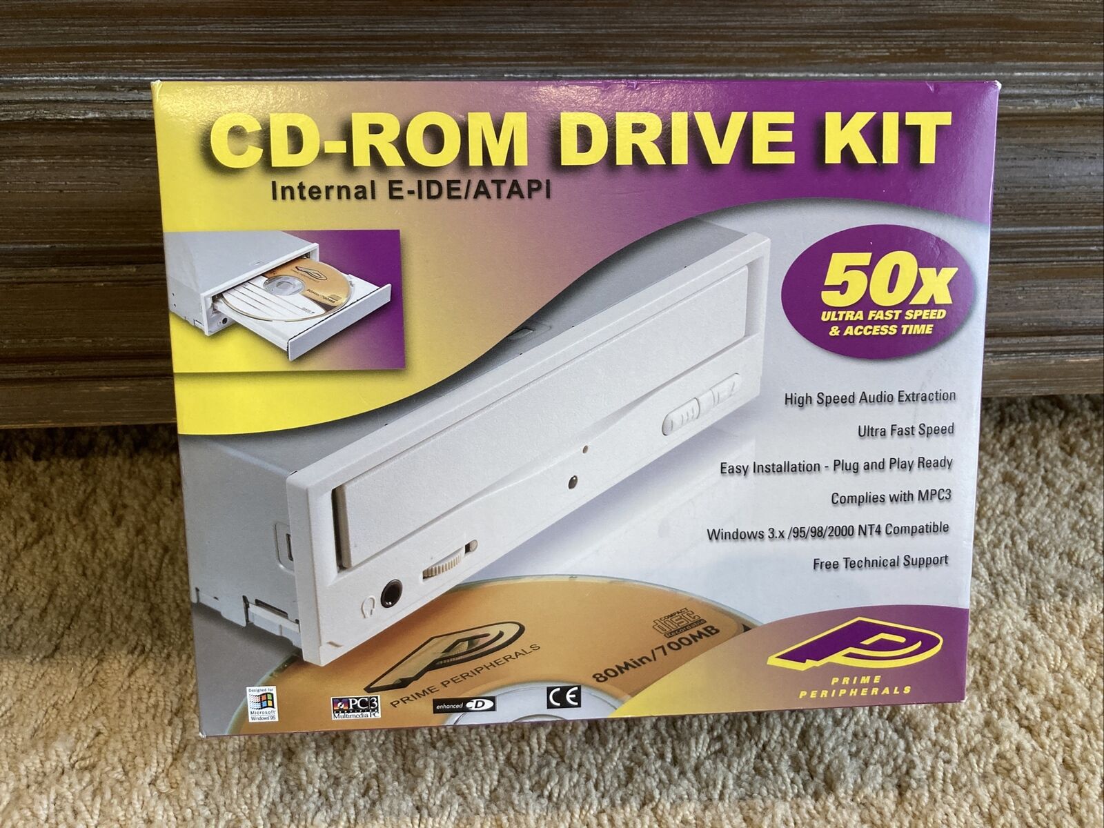 Prime Peripherals  CD-Rom Drive Kit, NEW  IBM/Windows 2000 Vintage Very Rare