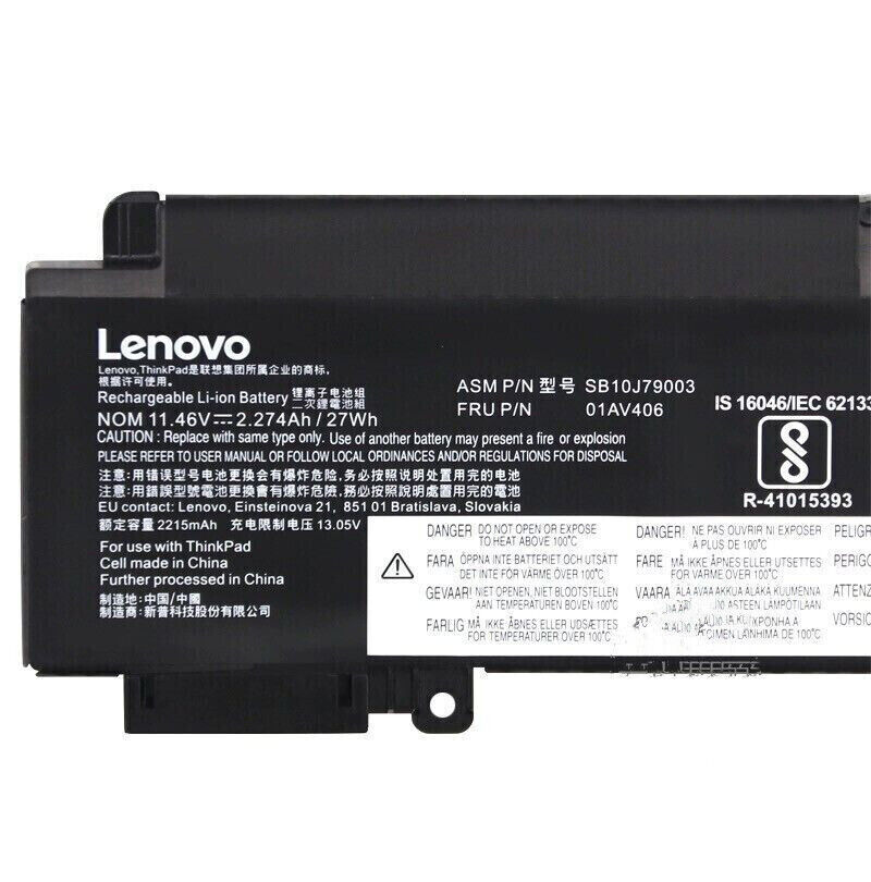 NEW OEM 27WH 01AV406 Battery For Lenovo ThinkPad T460s T470s 00HW024 01AV462