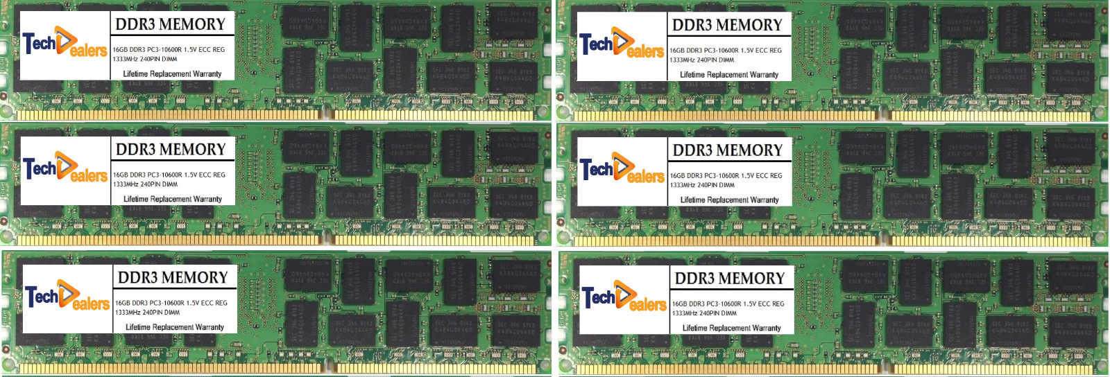96GB 6 X 16 GB DDR3 PC3-10600  Memory RAM for APPLE MAC PRO 5,1 Westmere