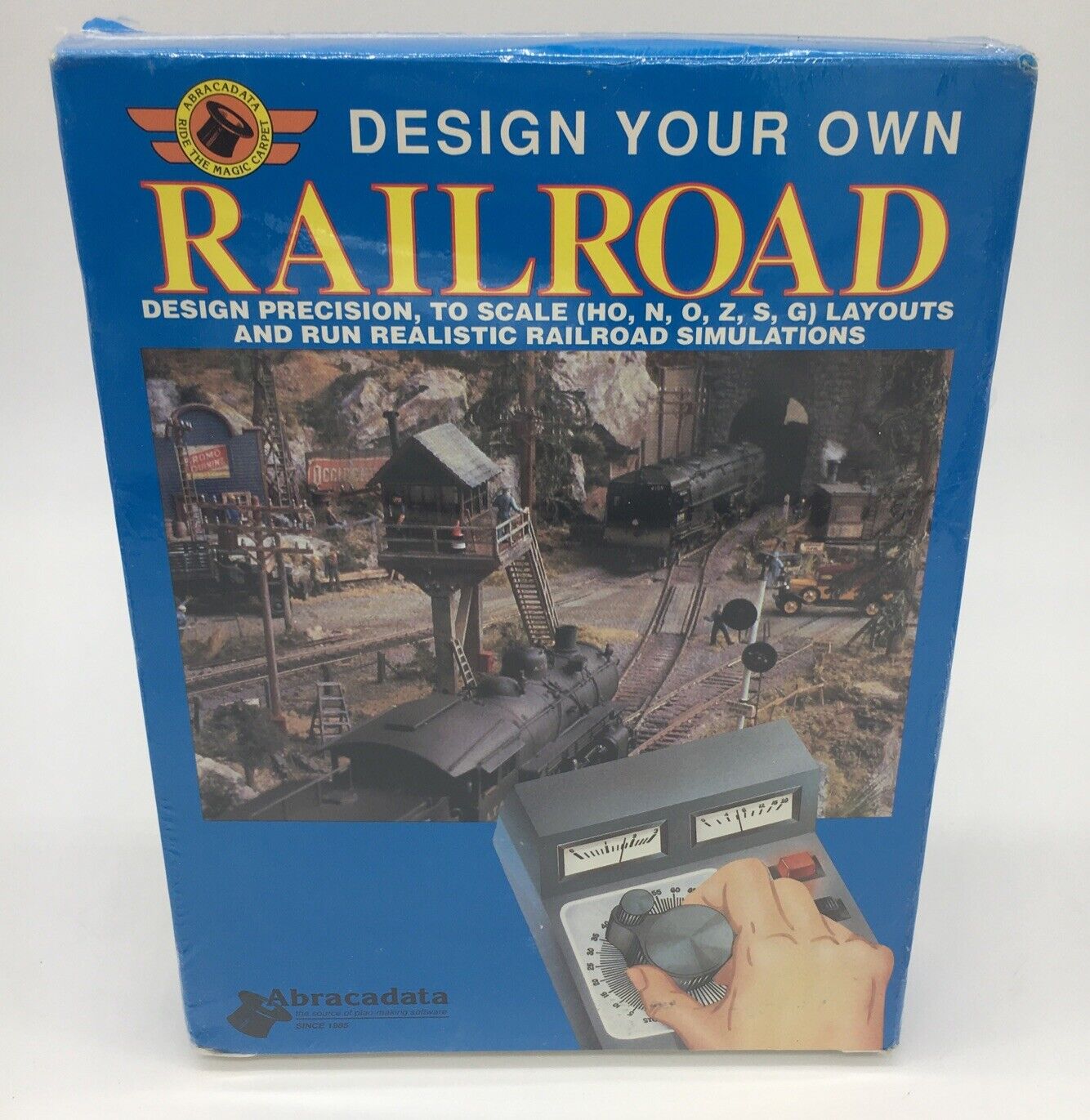 Design Your Own Railroad Train Legacy PC Software by Abracadata Macintosh New