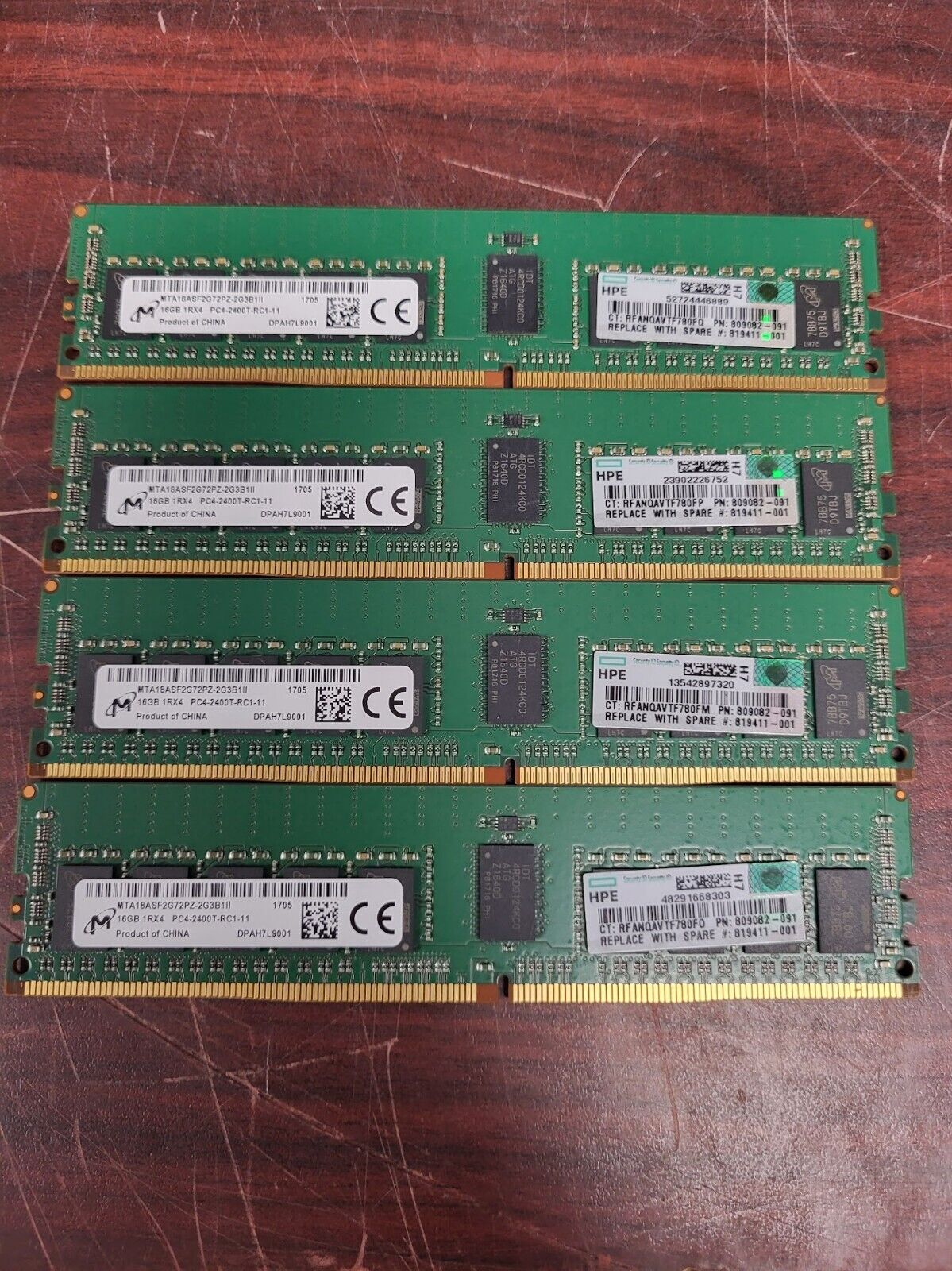 SK Hynix (4X16GB) 64GB 1Rx4 PC4-2400T-RC1-11 Registered ECC Memory DDR4 #73