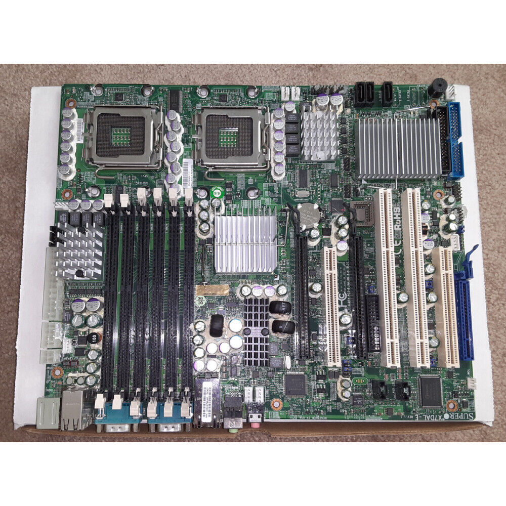 Supermicro Super X7DAL-E Rev 1.1 Dual LGA 771 Motherboard, with 1 PCI-e x16 Slot