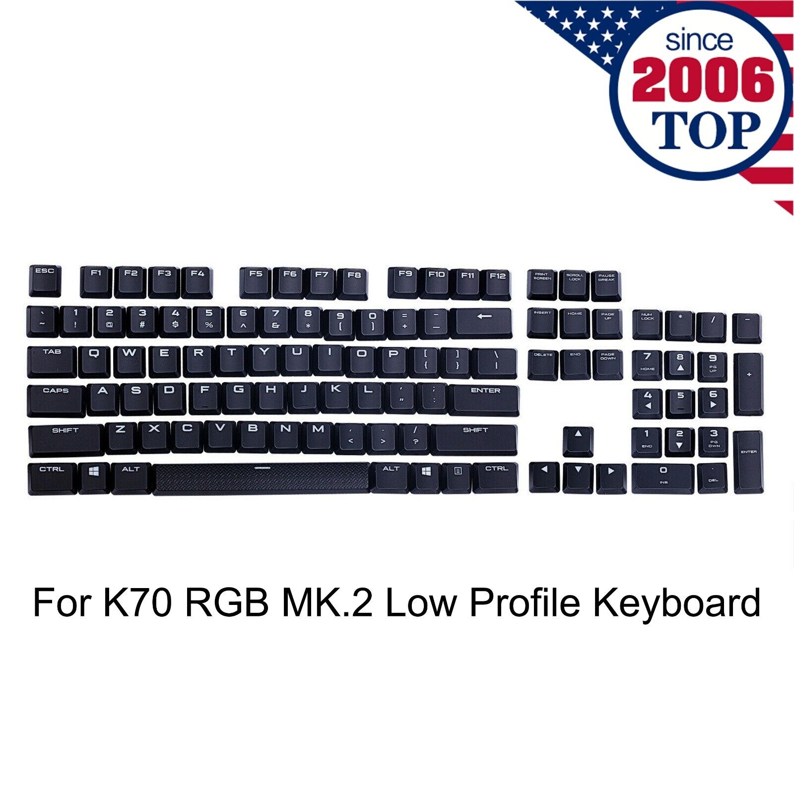 A Full Set Keycaps for Corsair k70 RGB MK.2 Low Profile Mechanical Keyboard