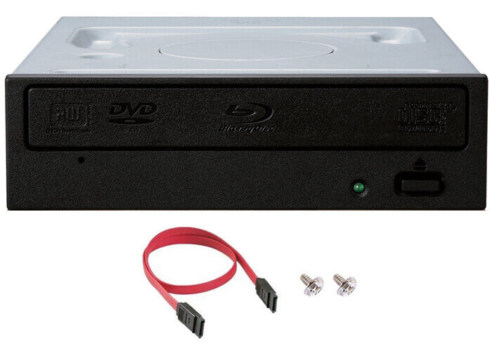 Pioneer BDR-212DBK Internal 16x Blu-ray Writer Drive Bundle, SATA Cable+Screws 