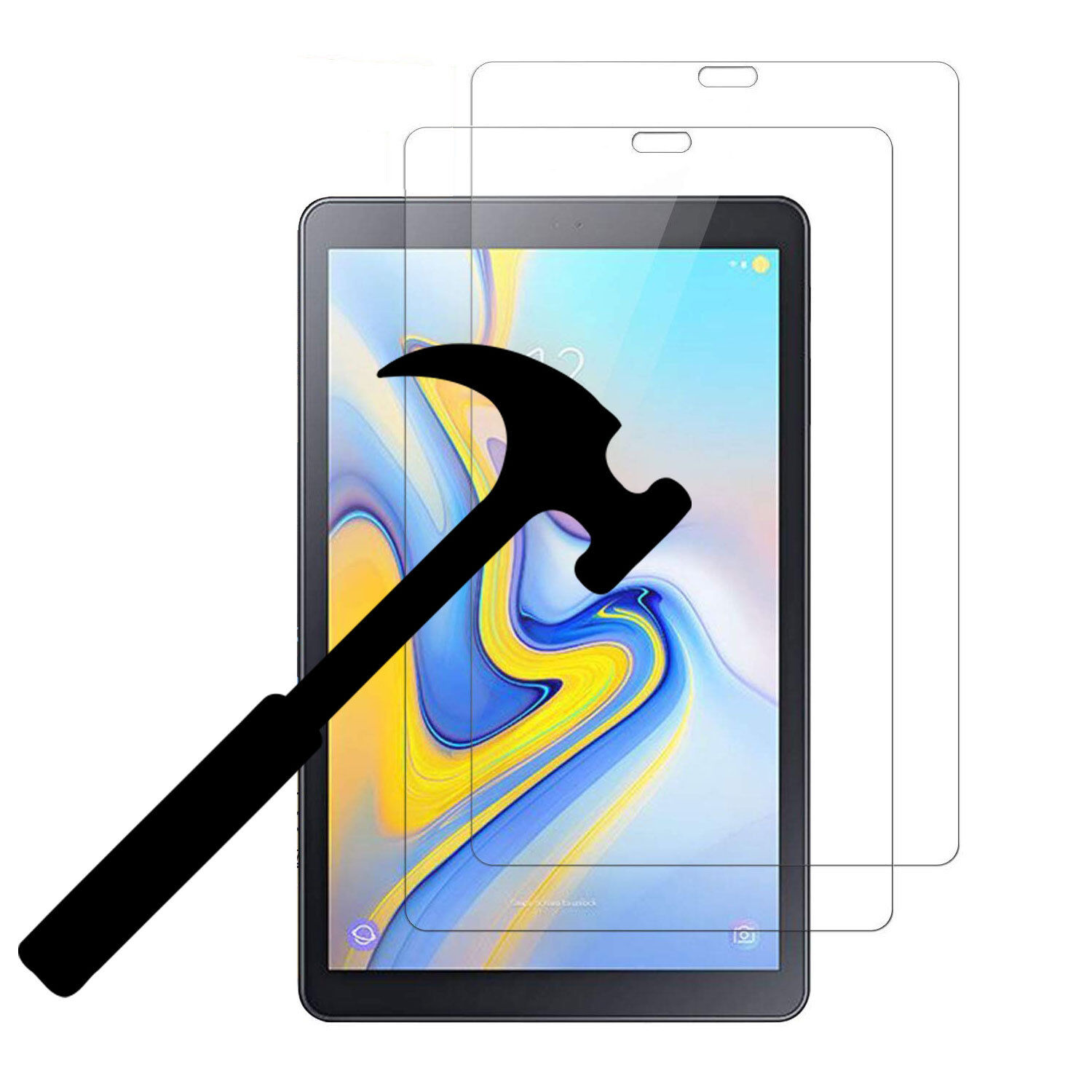 2 Pack Tempered Screen Protector For Amazon Fire/Galaxy Tab/ iPad/ Lenovo Tablet