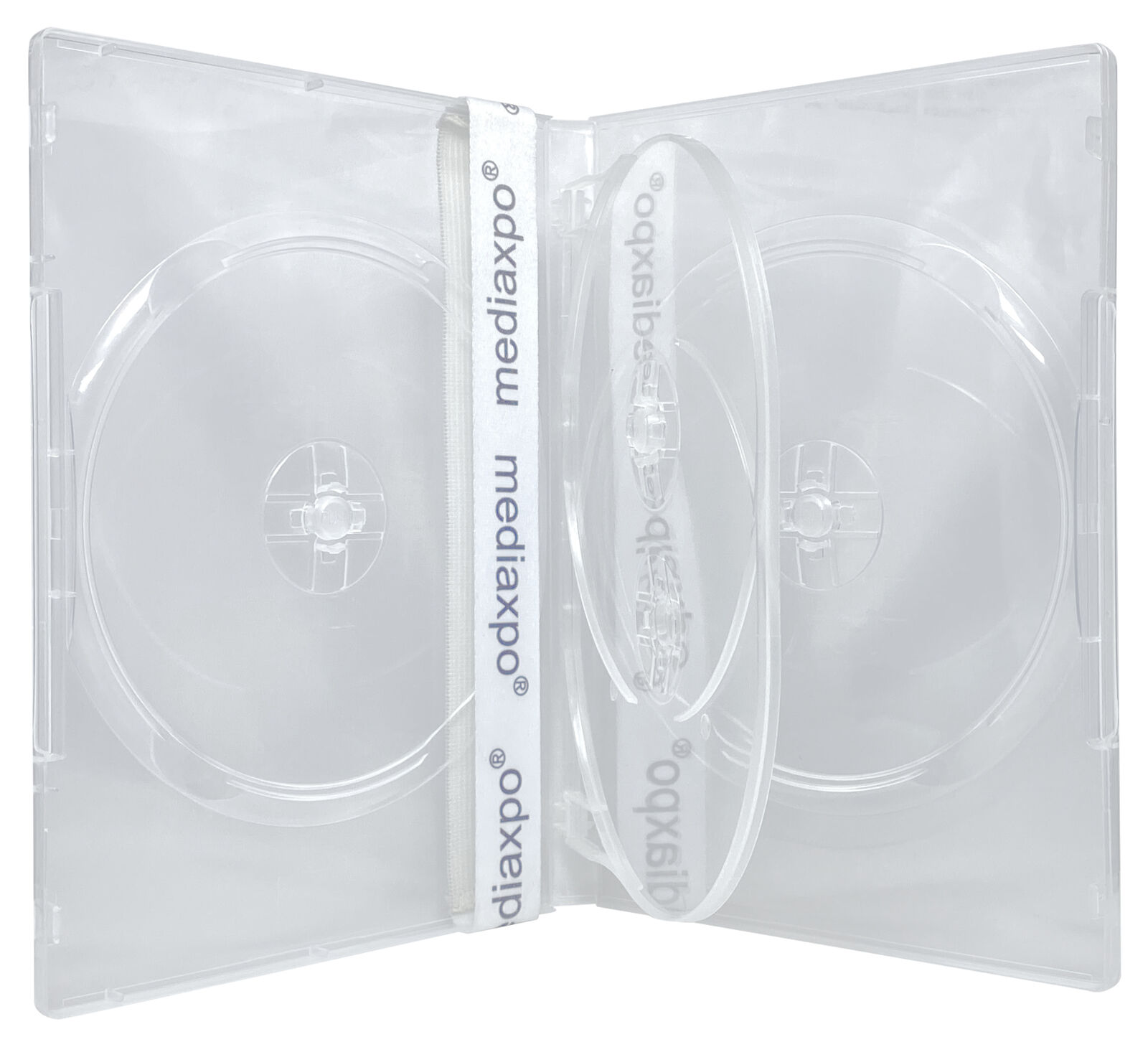 STANDARD Clear Quad 4 Disc DVD Cases Lot