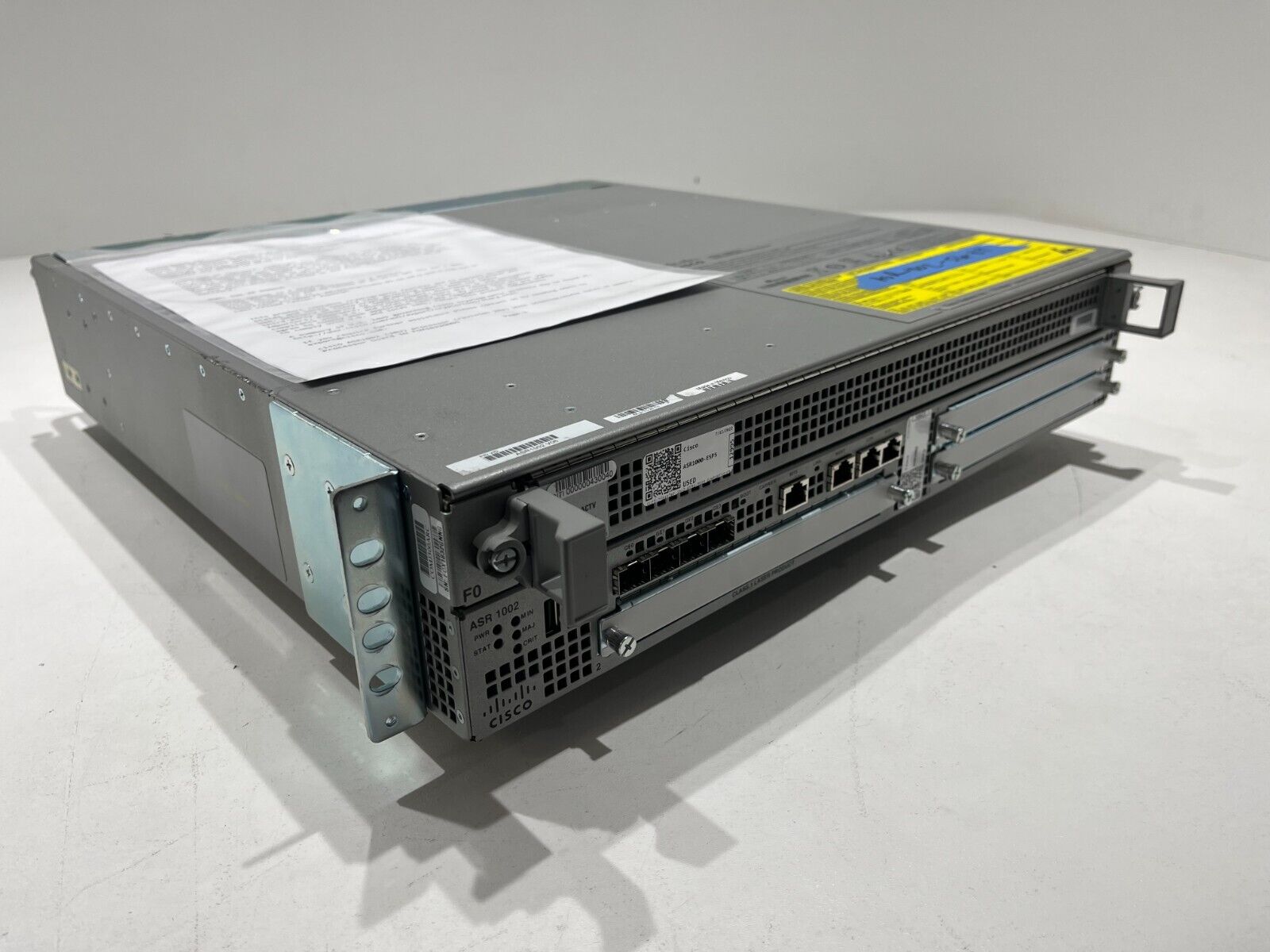 Cisco ASR1002 4-Port Router (ASR1002-5G/K9) AES Advanced Enterprise 1y Warranty