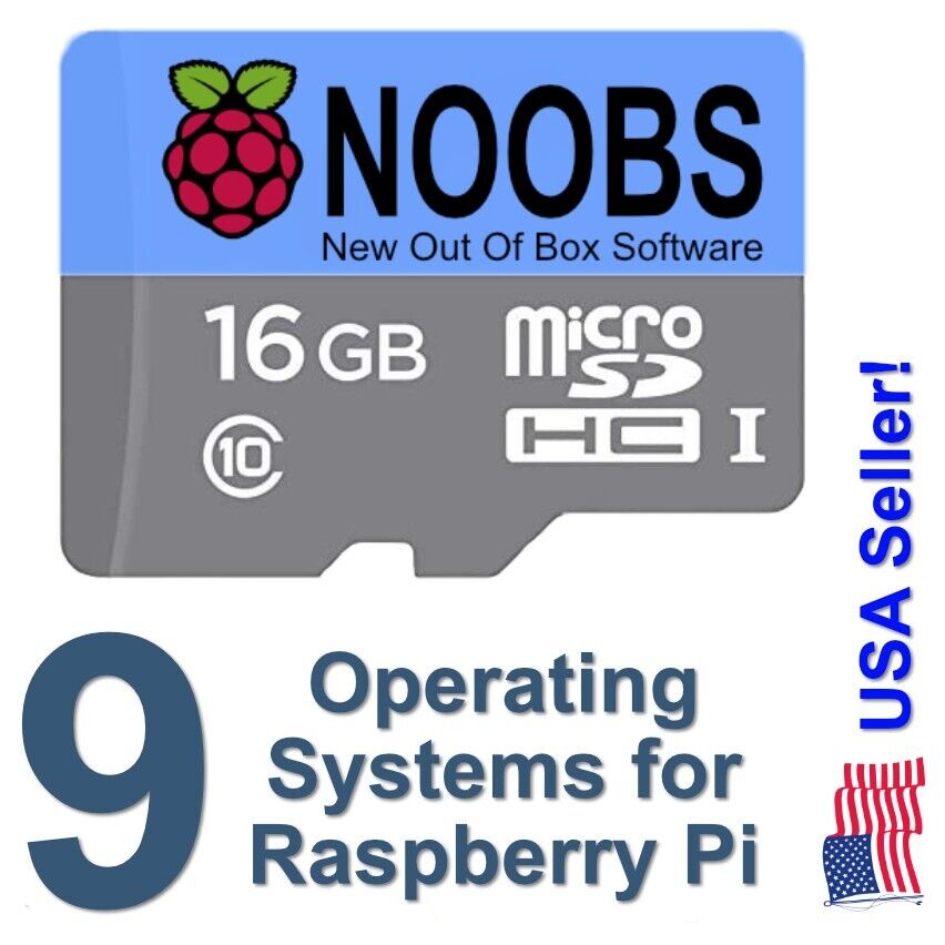 NOOBS SD card preloaded with NOOBS version 3.8.1 for Raspberry Pi 4