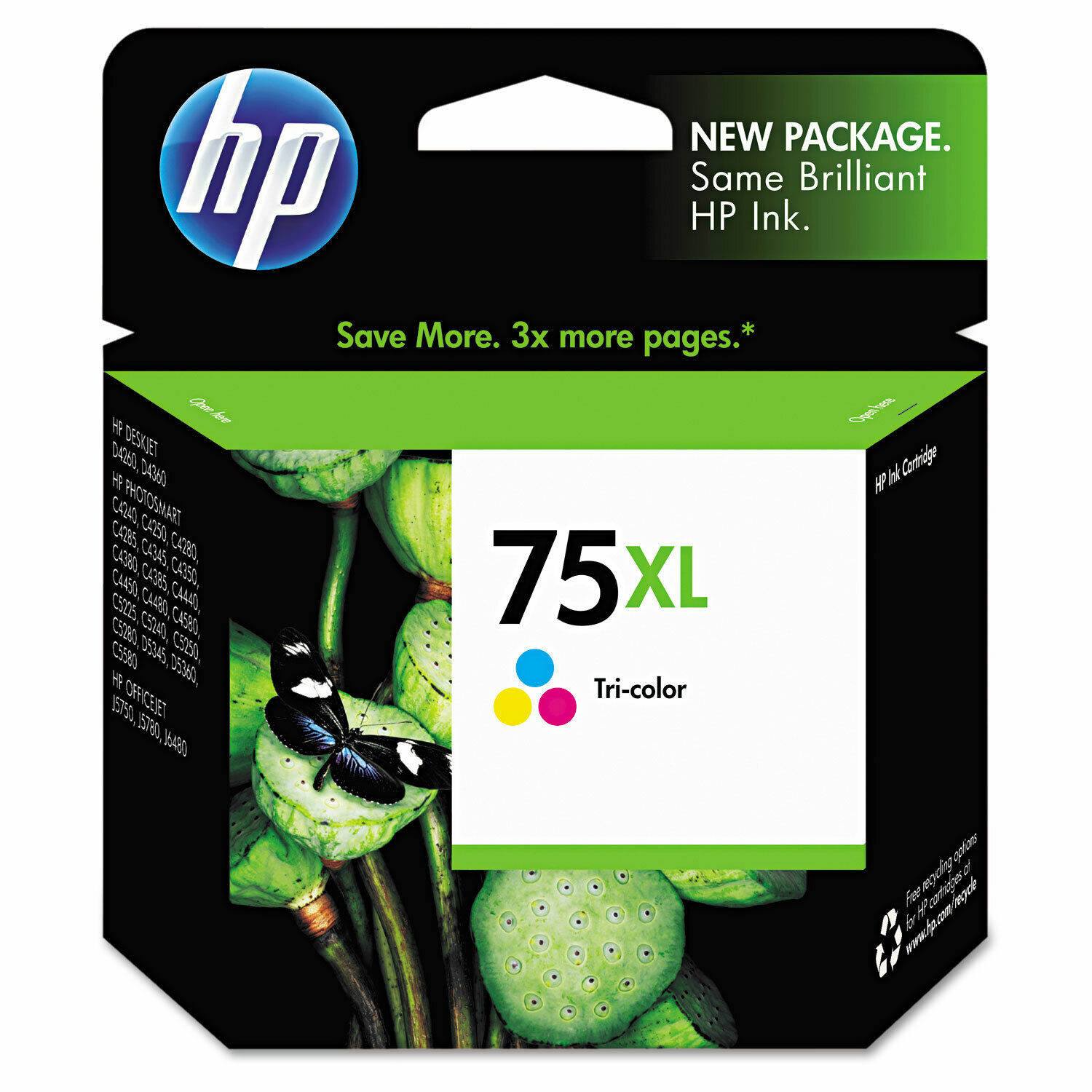 HP Inc. HP 75XL (CB338WN) High Yield Tri-color Original Ink Cartridge 