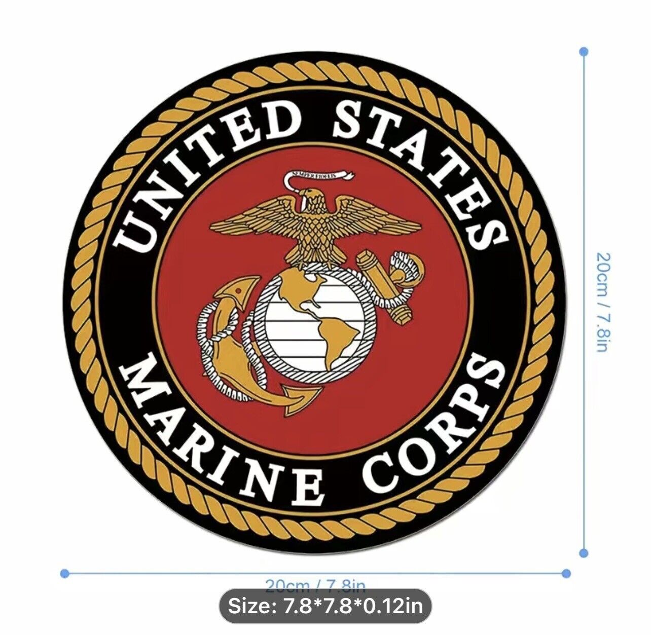 United States Marine Corps - Round Mouse Pad