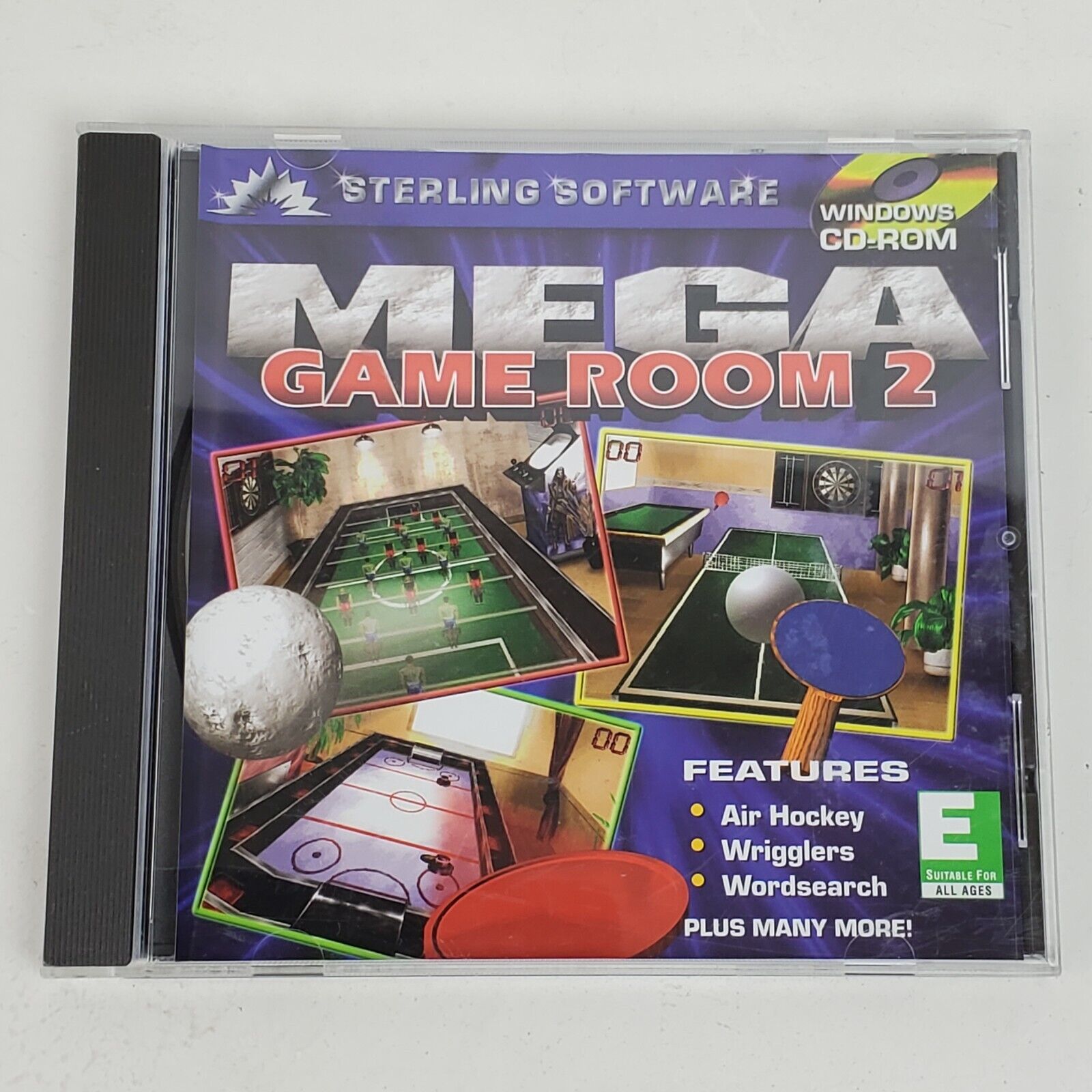 Vintage 1990s Mega Game Room 2 Windows CD Sterling Software