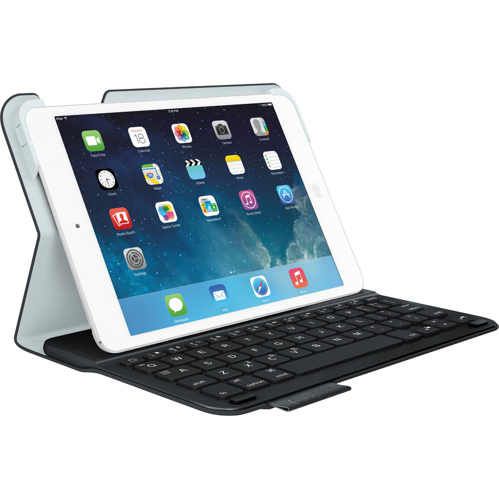 Logitech Wireless Ultrathin Keyboard Folio Case iPad Mini 1, 2 & 3 Carbon Black