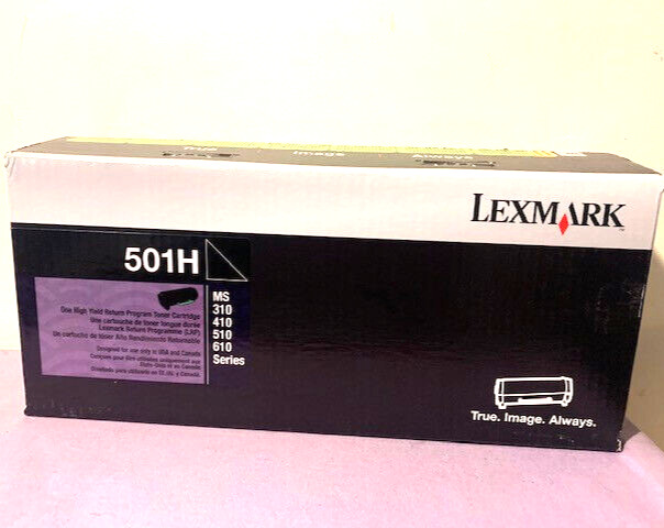 Genuine Lexmark 501H (50F1H00) Black Toner Cartridge for MS310/410/510/610 - New