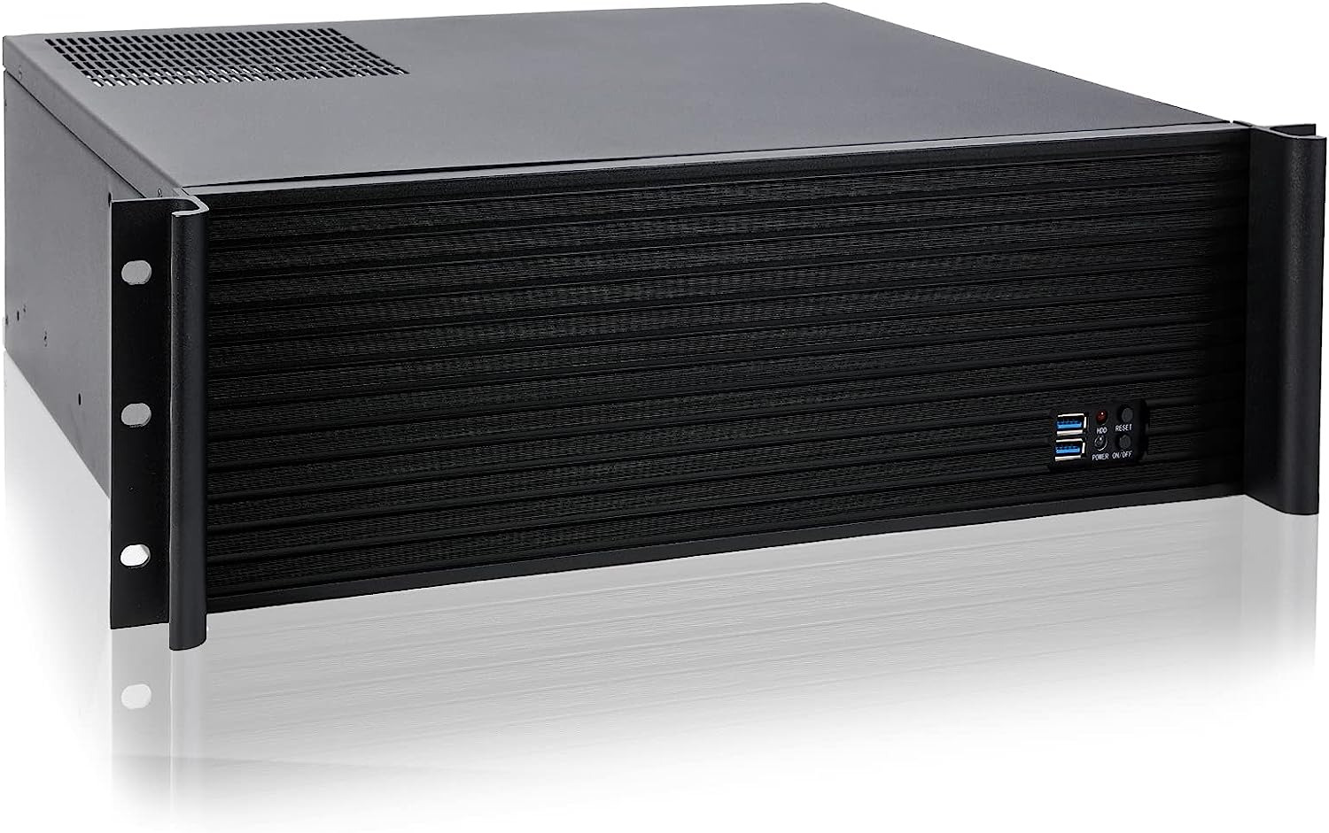 Micro ATX 3U Rackmount Server Chassis Max11X3.5 Bay,With 2X120Mm+80Mm Fan Infron