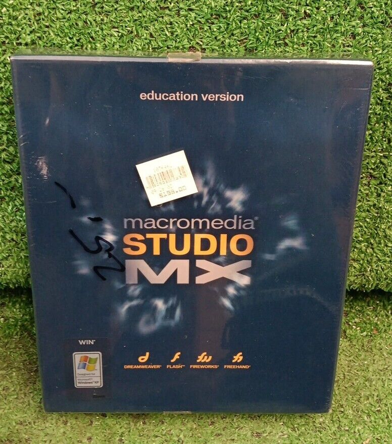 Macromedia Studio MX Education Version Upgrade For Mac os X. NEW Sealed