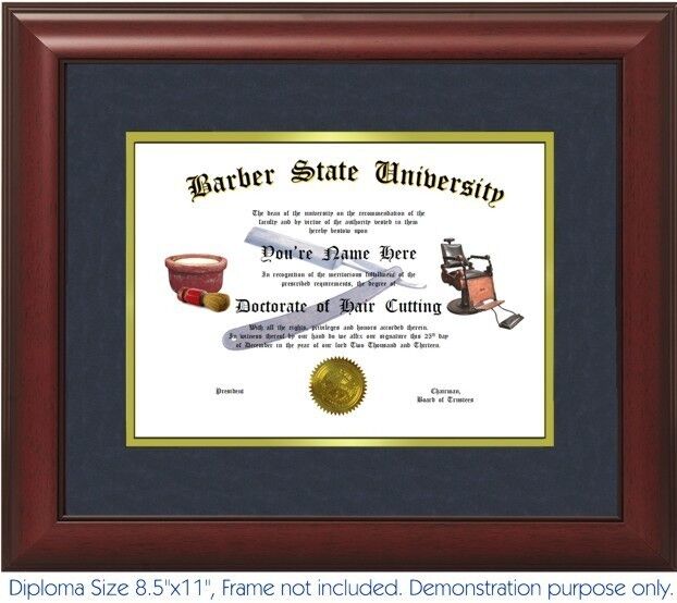 Barber Diploma - Personalized with your Name/Date- Best on eBay. Barber Chair