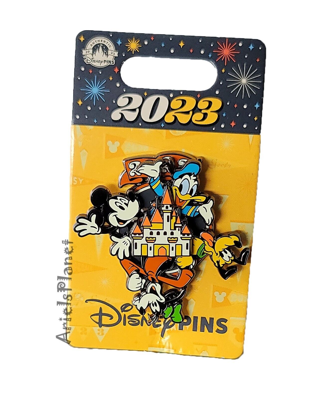 2023 Disney Parks Mickey Mouse and Friends on Cinderella Castle Spinner Pin