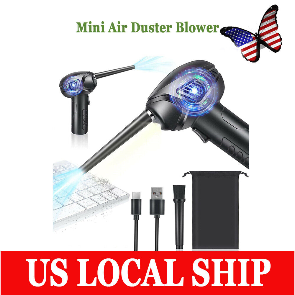 Portable 6000mAh Mini Electric Air Duster Blower For PC Computer Keyboard Car US