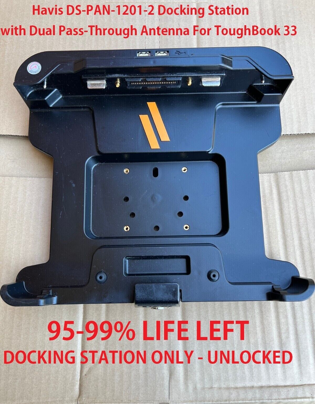 99% Life Left Havis DS-PAN-1201-2 Docking Station Toughbook 33 Port Replicator