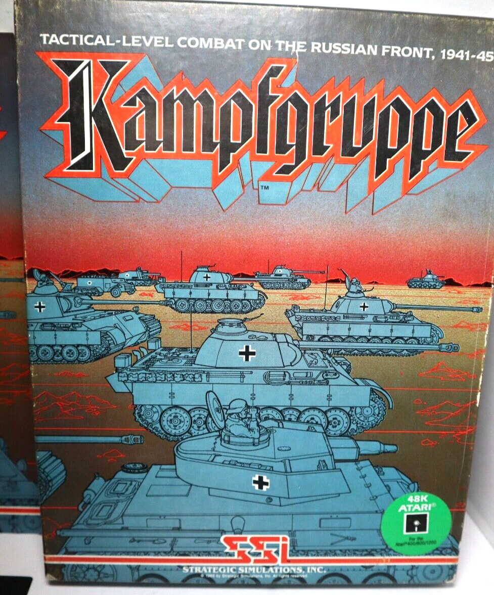 SSI Kampfgruppe Russian Front 1941-1945 WWII Complete Atari 48K Disk 1985 MIB