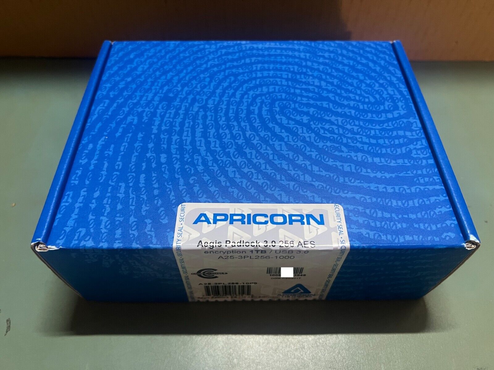 Apricorn Aegis Padlock USB 3.0 256 AES Encryption 1TB Hard Drive A25-3PL256-1000