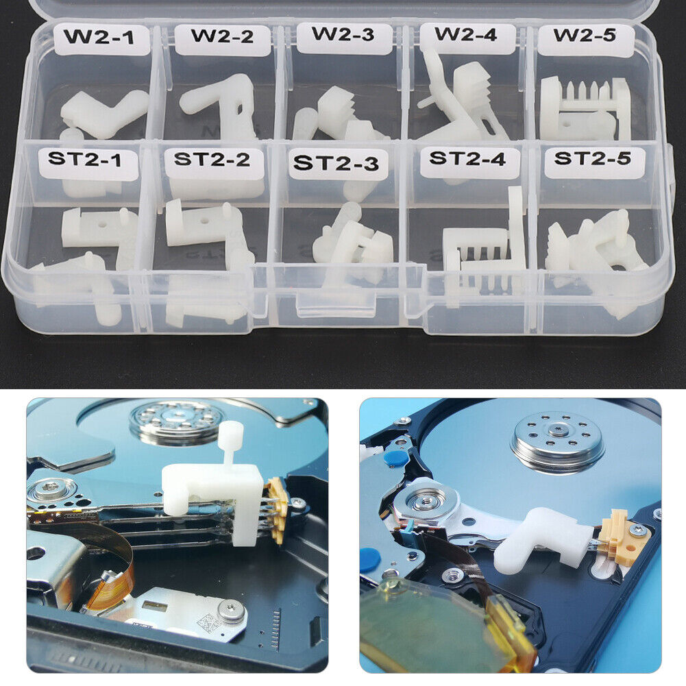 20Pcs Computer Hard Drive HDD Head Replacement Tool Set White for  2.5in