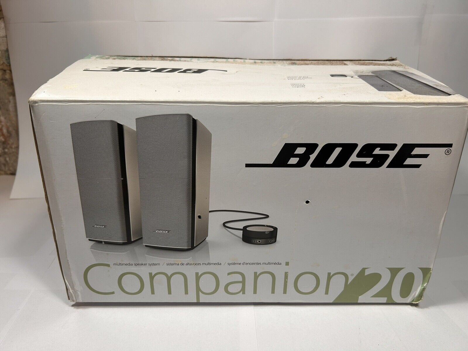 BOSE COMPANION 20 MULTIMEDIA SPEAKER SYSTEM Silver~OPEN BOX