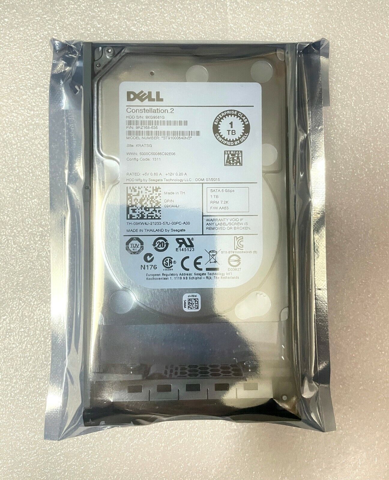 Dell 1TB 7.2K 2.5\