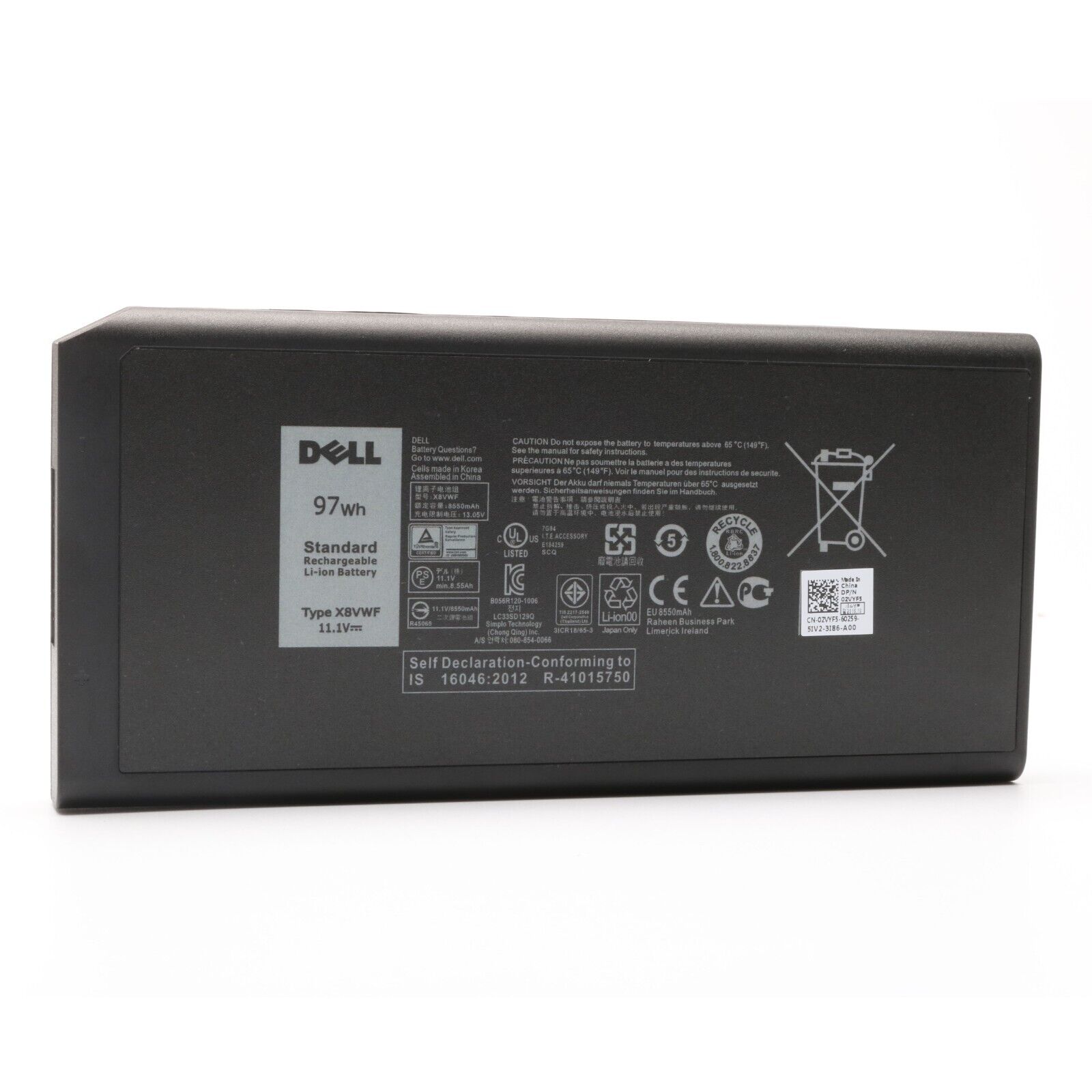 Genuine X8VWF Battery for Dell Latitude 14 5404 7404 4XKN5 VCWGN CJ2K1 5XT3V
