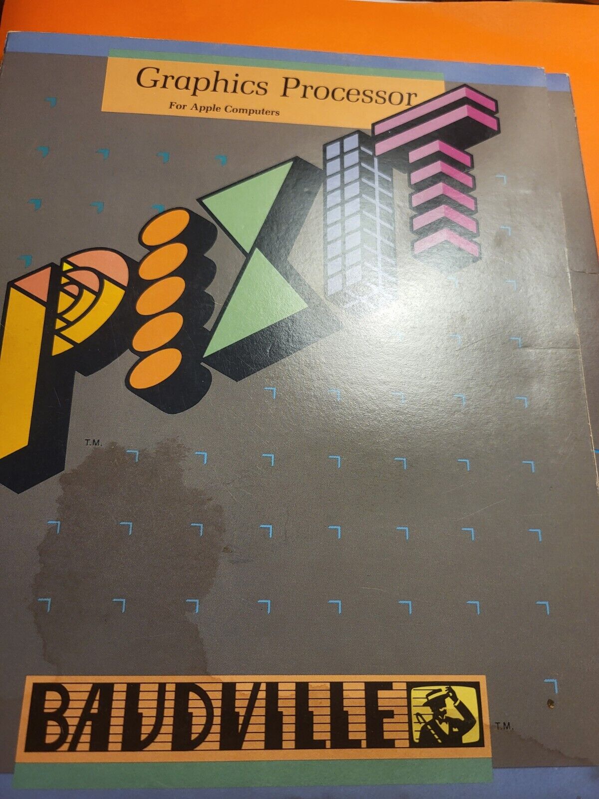 Apple II 5.25 PIXIT Baudville Michael Darooge Demo Floppy Graphics Processor