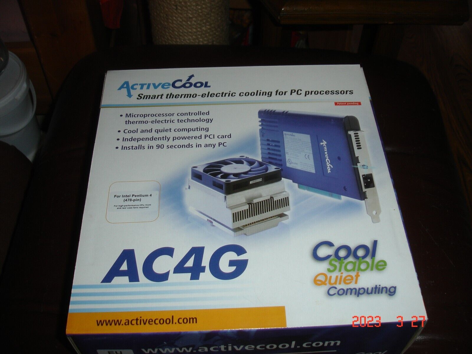Vintage TEC/PELTIER  CPU Cooling set:ActiveCool AC4G for Intel(s 478) cpu-s.