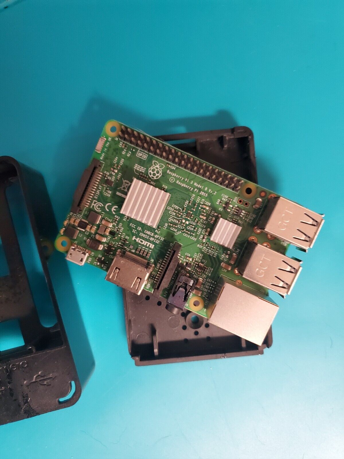 Raspberry Pi 3 Model B v1.2 W/ Canakit Case And Heatsinks